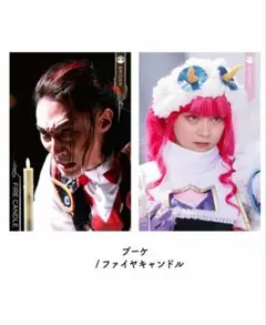 ゴジュウジャー ポストカード 3 ファイヤキャンドル ブーケ まるぴ