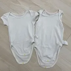 ユニクロ　ベビー　肌着　半袖　タンクトップ　メッシュ生地　ロンパース　2枚