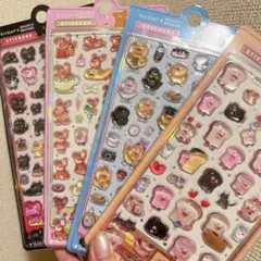 【正規品】ブランチブラザー 立体シール 4枚set クリスタルステッカー