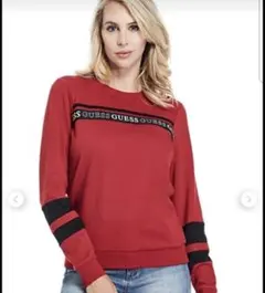 GUESS スウェット レッド Lサイズ