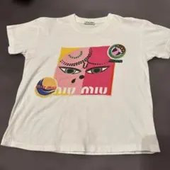miu miu グラフィック Tシャツ 半袖 ホワイトのサムネイル