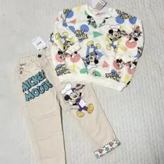 ミッキーマウス トレーナーとパンツセット