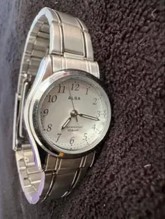 SEIKO ALBA クォーツ 腕時計 10気圧防水 シルバー