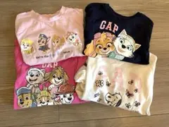 GAP 子供服 長袖Tシャツ 4枚セット 110cm パウパトロール スヌーピー