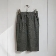 ✨美品✨ 学生服 ひざ丈スカート チェック シンプル 韓国ガーリー 制服