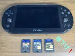 SONY PSVITA PCH-2000❗️ブラック系❗️ゲ3個❗️ジャンク品扱い❗️