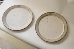 小澤 基晴 6寸 リム皿 粉引き 2枚セット 器 作家 小澤 基晴 6寸 リム皿 粉引き 2枚セット 器 作家 - メルカリ