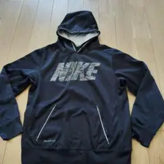 NIKE フード付きパーカー ブラック　サイズＬ