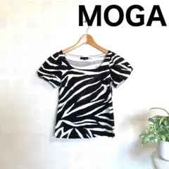 MOGA モガ　ゼブラ柄 半袖 Tシャツ