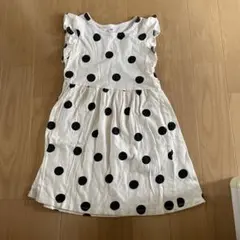 H&M 水玉模様 ノースリーブワンピース US 6X/7