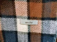 arche チェック柄マフラー