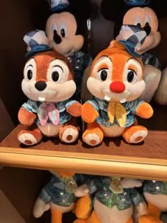 ディズニーシー ２５周年 スパークリングジュビリー チップ デール ぬいぐるみ チップ＆デールの東京ディズニーシー25周年”スパークリング