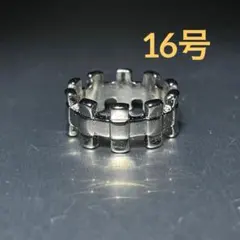 マットダークシルバー・プライムナンバー・リング[16号] - メルカリ