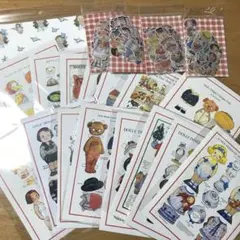 【大容量308点】トマトガール レトロガール ステッカーセット