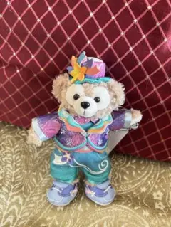 新品　香港ディズニー　20周年　ダッフィー ぬいぐるみチャーム　チェーン