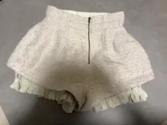 ハイウェスト ツイードショートパンツ