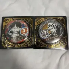 ルフィ ロー　ワンピース　ジャンショ　バースデー缶バッジ セット