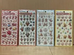 【新品未開封】おさるのジョージぷくぷくシール4枚セット
