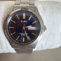 稼動品　セイコーアルバ　ALBA デイデイト　防水　腕時計　メンズ