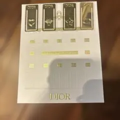 ディオール　ゴールドブックマーク4枚セット