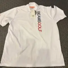 BEAMS GOLF モックネックシャツ ホワイト Lサイズ 新品のサムネイル