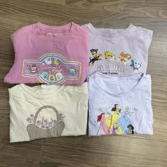 110サイズ　Tシャツ4枚セット　保育園　女の子　半袖