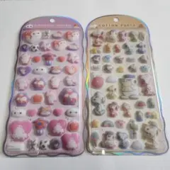 正規品 新品 ベイマックス スヌーピー コットンパフィー シール 2点セット