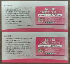 スギ薬局 株主優待パスポート 2枚セット メルカリ便発送のサムネイル