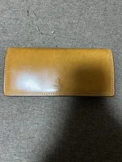 TAKEO KIKUCHI　レザー長財布　キャメル