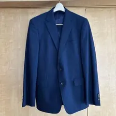 【洋服の青山】Lサイズ｜秋冬｜テーラードジャケット｜ ネイビー｜ストライプ