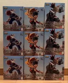 ヒロアカ　Xross Link 緑谷出久　爆豪勝己　轟焦凍 3種9個セット