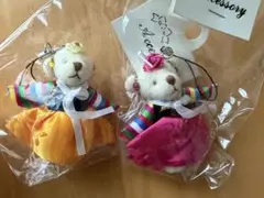 キーホルダー　チマチョゴリ　クマストラップ　2個セット