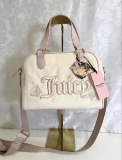 希少 新品 Juicy Couture ハンドバッグ 00s Y2K テリアロゴ - メルカリ
