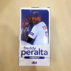 Freddy Peralta NY Mets ボブルヘッド フィギュア　MLBのサムネイル