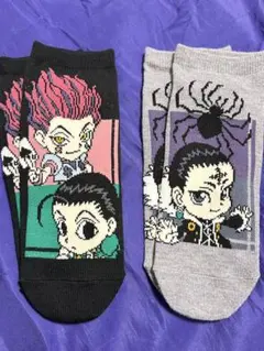 HUNTER×HUNTER 靴下　しまむら24〜26cm　クロロ　ヒソカ　イルミ