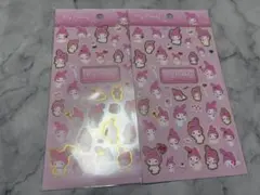 マイメロディ 箔押しシール2枚セット