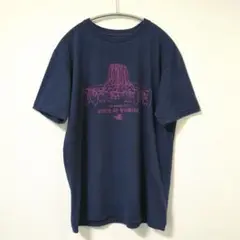 THE NORTH FACE グラフィックTシャツ 半袖 ネイビー Мサイズ