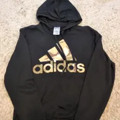 adidas カモフラージュロゴ パーカー M