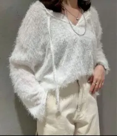 shenery シーナリー 2WAYファジーチュニック　白　ホワイトのサムネイル
