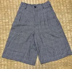 earth music&ecologyチェック柄プリーツキュロット フリーサイズ