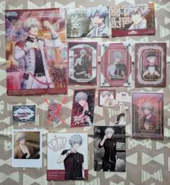 黒崎蘭丸①下敷き　ビジュアルカード　ステッカー　タブナイワッペン　特典カードなど