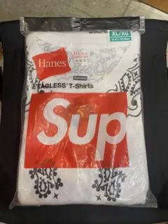 supreme HANES BANDANA TAGLESS TEE 白　XL