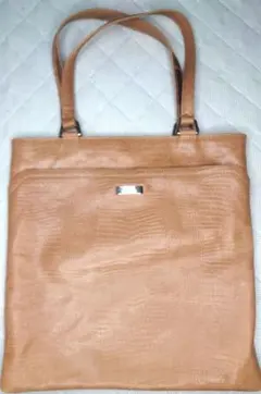 COLE HAAN ベージュ レザートートバッグ