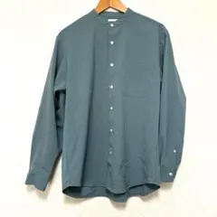 【美品】GU（ジーユー） バンドカラーシャツ（長袖）