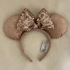 カリフォルニア ディズニー ミニー カチューシャ スパンコール ピンク