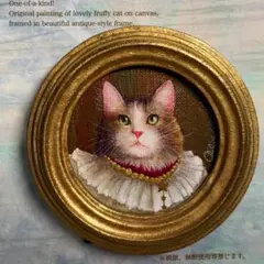 絵画 art 猫の絵 cat 猫 kawaii ハチワレ limited 美術品 - メルカリ