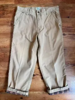 L.L.Bean ダブルフェイス ダックパンツ W34 香港製 90s 古着のサムネイル