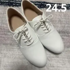 ローファー白24.5