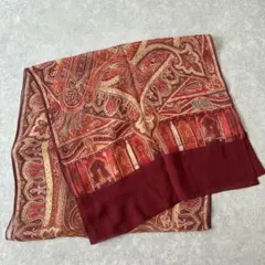 【新品同様】LUCIANO SOPRANI シルクストール ペイズリー柄のサムネイル
