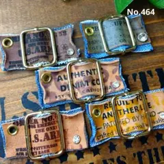 464☆革タグ　チャーム　材料　パーツ　男前　お買い得　本革　穴あき　英字